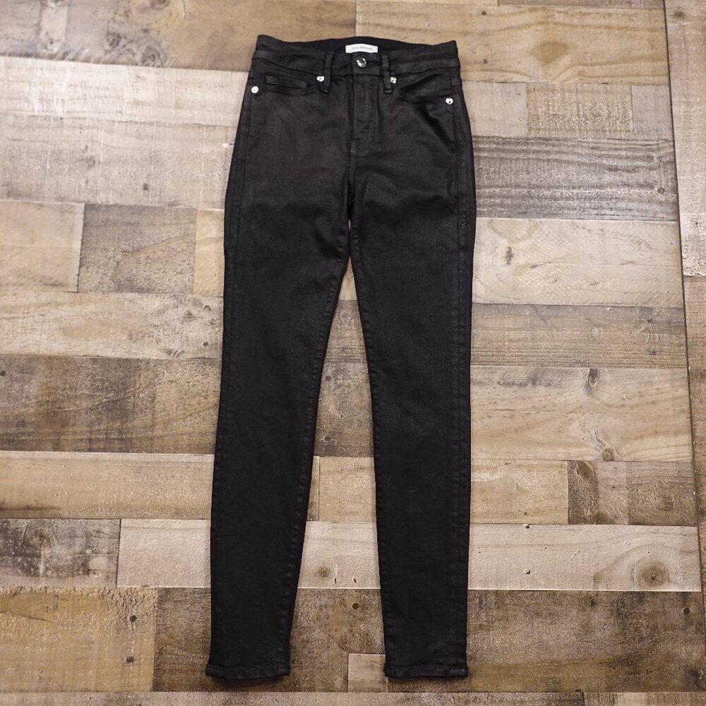 Good American Jeans Good Legs Coated Skinny Women's 00/24‎ Black